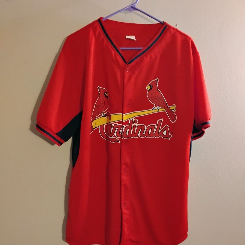 Majestic St. Louis Cardinals Jersey, Mens XL Red Matt Carpenter #13 MLB